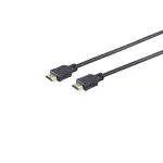 Wentronic 77473-E HDMI-kaabel, 3 m, 3D, Ethernet, 4K 60 Hz, kullatud