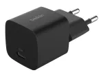 USB-C laadija Belkin BOOSTCHARGE 25W Power Delivery Must &ndash; kiire USB‑C PD 25W seinadapter