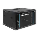 Qoltec 54465 19-tolline seinale kinnitatav serverikapp 6U, 600 x 370 x 600 mm, karastatud klaasist uks, SPCC teras