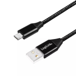 USB-kaabel LogiLink CU0143 USB 2.0 0,3 m USB A Micro-USB B Must