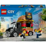 LEGO City Burgeri Veoauto M&auml;nguauto 5+ Aastastele Poistele ja T&uuml;drukutele, S&otilde;iduki Ehituskomplekt K&ouml;&ouml;gim&auml;nguasjaga M&uuml;&uuml;ja Minifiguuri ja Tarvikutega