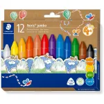 Vahakriidid Staedtler Noris Jumbo &mdash; 12 v&auml;rvi, mittetoksiline, jumbo suurus