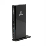TERRA MOBILE dokkimisjaam 732 USB-A/C Dual Display, sisaldab 5V/4A toiteallikat, USB-A/C kaabel s&uuml;learvutitele (1480379)