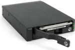 FANTEC MR-25DUAL - mobiilne m&auml;lu raam - 2,5 (6,4 cm) - SATA 6Gb/s / SAS 6Gb/s - Must