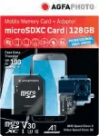 MicroSDXC m&auml;lukaart AgfaPhoto 128GB UHS-I Klass 10 U1 V10