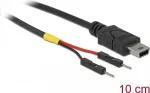 Delock 85412 USB toitekaabel, Mini-USB B &ndash; 2x tihvtiriba, 0,1 m