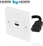 HDMI seinapistikuplaat PureLink X-HW001-1 &uuml;he pordiga s&uuml;vistatud HDMI v&auml;ljund seinapaigalduseks