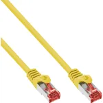 InLine paigalduskaabel S/FTP PiMF Cat.6 250MHz vask halogeenivaba kollane 0.5m