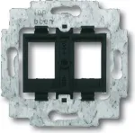 Busch Jaeger 1753-0-8063 pistikupesa 2 x RJ-45 must (1753-0-8063)