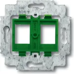 BUSCH JAEGER 1753-0-8048 - 2 x RJ-45 - Roheline - Metall - Plastik