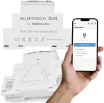 Releemoodul bleBox Switchbox 36806 &mdash; 8-kanaliline DIN-liistule paigaldatav relee&uuml;ksus