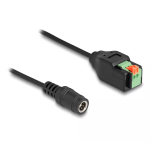 DeLOCK DC 2,1 x 5,5 mm pistikupesa 2-kontaktilise klemmiploki adapter 15 cm