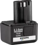 Juhtmeta akut&ouml;&ouml;riist GESIPA 1666440, aku 2 Ah