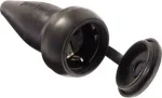 as - Schwabe 60417 Maandatud pistikupesa t&auml;iskummist 230 V must IP44 (60417)