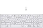 Perixx PERIBOARD-213 DE W USB-klaviatuur, saksa, QWERTZ valge (11960)