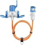 Goobay CEE adapterjuhe CEE-pistik 1x CEE-pistikupesa ja 2x maandatud pistikupesa 5 (76265)