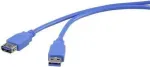 USB pikenduskaabel Renkforce 1420709 &ndash; USB t&uuml;&uuml;p A-pistik emasele, USB 3.0, 5 V