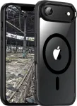 jt berlin BackCase JT Berlin Pankow h&uuml;briid-MagSafe-telefonikohver Apple iPhone'ile, Air, must/l&auml;bipaistev