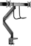 SpeaKa Professional SP-MM-820 2-suunaline monitori lauakinnitus 43,2 cm (17) - 81,3 cm (32) integreeritud dokkimisjaam, gaasvedrutehnoloogia, kallutatav, p&ouml;&ouml;ratav (SP-10506480)