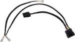 Alphacool 4Pin Molex kahekordne adapter Alphacool Magnetventil - must 50cm EOL (18517)