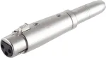 XLR-3,5 mm stereoadapter ShiverPeaks 55051 &ndash; tasakaalustatud XLR&ndash;6,3 mm TRS-adapter