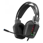 Juhtmega USB m&auml;ngu-k&otilde;rvaklapid DEFENDER GOTHIC RGB mikrofoniga, must
