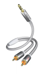 Helikaabel Inakustik 004100015 1,5 m 3,5 mm 2 x RCA Valge