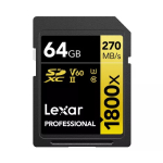 M&auml;lukaart Lexar 64 GB SDXC UHS-II LSD1800064G-BNNNG