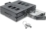 Delock 5,25-tolline paigaldusraam 4 x 2,5-tollisele SATA v&otilde;i SAS HDD-le / SSD-le lukuga