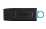 Kingston DataTraveler Exodia 64 GB USB 3.2 Gen 1 m&auml;lupulk, 2 tk, must/t&uuml;rkiissinine
