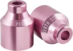 North Shortie Pro Scooter Peg - Must anodeeritud 50mm (paar)