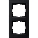 Heinrich Kopp HK07 Cover Frame 2-gang Black Matt