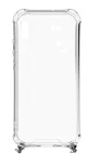 Evelatus Apple iPhone X/XS Silicone Transparent Case with Necklace TPU Strap Space Gray