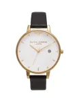 Olivia Burton Naiste kell OB16AM86 38mm roosakullatud roostevabast terasest korpus hall nahkrihm
