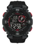 TIMEX Meeste digitaalne kvartskell TW5M53700 50mm must vaik silikoon