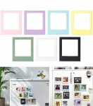 LOVEINSTANT Magnetic Photo Frame Set 7x Frame Magnet for Polaroid I-Type 600 SX-70 Black
