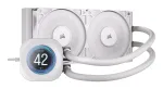 Universaalne vedelikjahutus Corsair Nautilus 240 RS LCD 12 cm valge