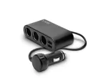 Auto USB-laadija SAVIO SA-024 &mdash; universaalne mobiilseadme laadija, sisend 12&ndash;24 V, v&auml;ljund 5 V, must, sigaretis&uuml;&uuml;taja