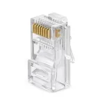 EXTRA DIGITAL RJ45 UTP Cat5e modulaarne pistik (8P8C, 50&micro; kullatud, 100 tk)