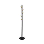 Vabaltseisev riidepuu W66 must 177 cm, pulberv&auml;rvitud teras, 15 kg kandev&otilde;ime