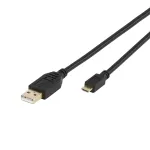Vivanco VVITUSBAMICB10MK USB 2.0 Type-A to Micro-B kaabel, 1 m, must