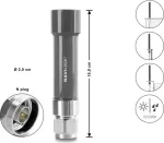 Navilock GNSS antenn N-pistik&uuml;hendus 18 dB aktiivne v&auml;listingimustesse hall 10 cm (60738)