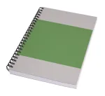 SIGEL Quicknote Impulse Green m&auml;rkmik A5 t&uuml;hi, roheline/hall pehme kaanega, 160 lehek&uuml;lge SN800