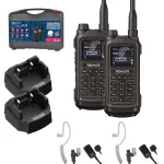Albrecht Tectalk Duo PMR446 + Freenet 1W kahepoolse side raadiosaatjate komplekt k&otilde;va kandekohvriga (2 pakk) 29148.S1