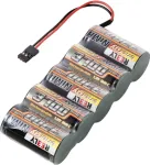 Reely NiMH RC-akupakk 6 V 3700 mAh 5-element Sub-C k&otilde;rvuti JR-pistik RE-7856835