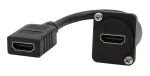 EXSYS EX-49163 D-t&uuml;&uuml;pi HDMI-kaabliadapter, pesa-pesa, 20 cm
