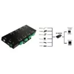 EXSYS EX-1339HMVS 8-pordiline USB 2.0 RS-232/422/485 seeriaadapter optilise isolatsiooniga