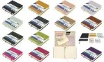 KANGARO K-861250 visandiraamat, 80 lehte, 120 x 120 mm, erkroosa PU-k&otilde;vakaaneline, kreemjas 140 g/m&sup2; paber