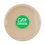 GOGREEN komposteeruvad suhkruroost taldrikud Go Green mustriga &Oslash;23cm 10 tk