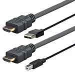 Vivolink PROHDMIUSBAB4 videokaabli adapter 4 m HDMI + USB Type-A HDMI + USB Type-B Must